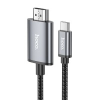  Adapteris Hoco UA27 USB-C to HDMI grey 